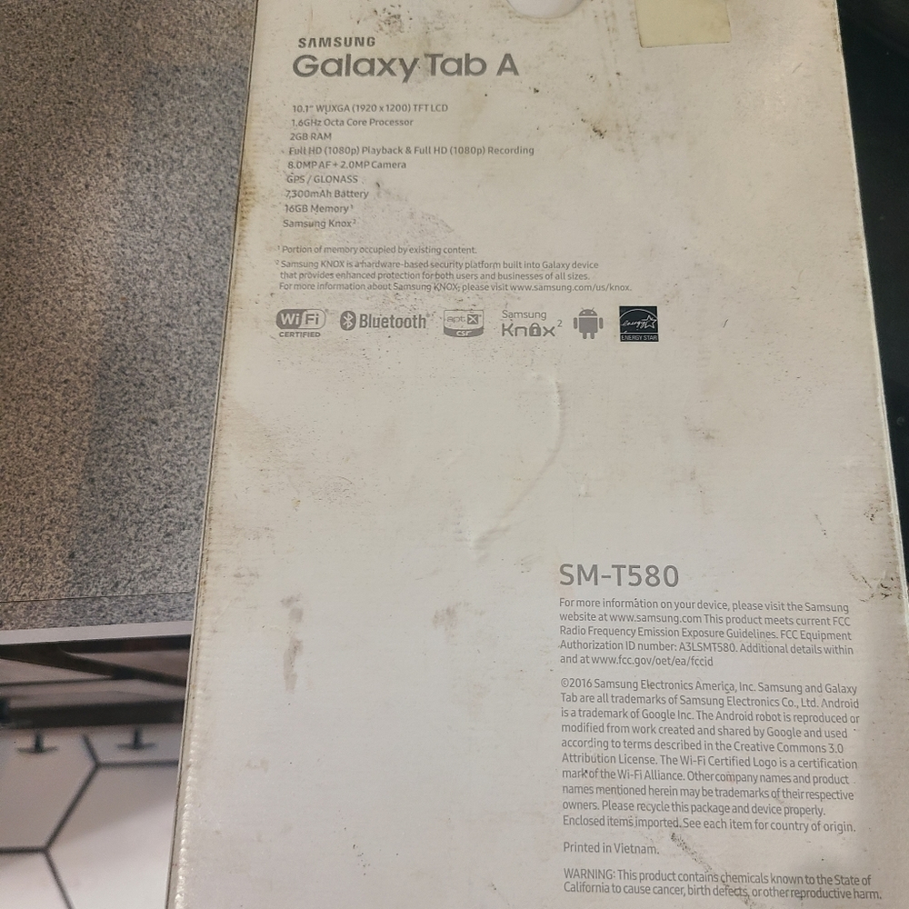 Samsung tablet